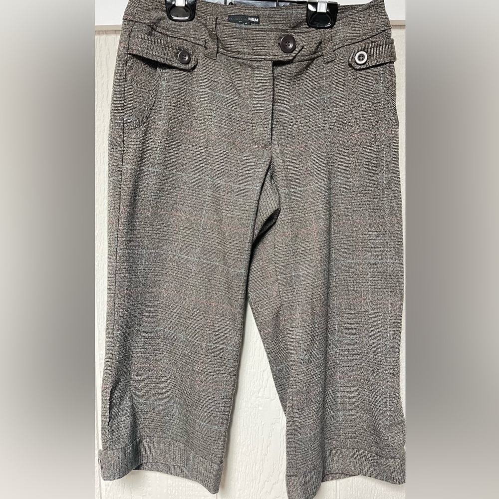 H&M Womens capri plaid pants